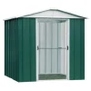 Outlet TRIGANO Abri de jardin métal sans plancher coloris vert sapin Yardmaster - 4,4 m²