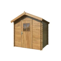 New WHITE WOOD Abri de jardin naturel Pablo - 2.9 m² / 19 mm