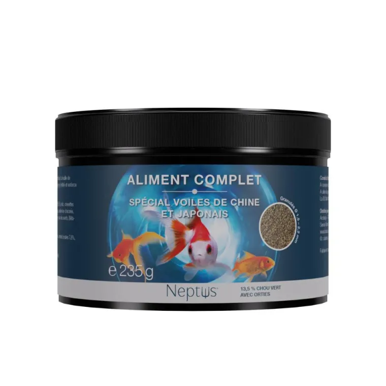 Clearance NEPTUS Aliment complet pour voiles de chine et poissons japonais granulés coloris multicolore – 500 ml