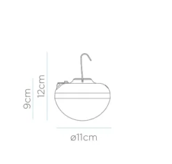 New NEW GARDEN Ampoule portable et rechargeable Cherry coloris blanc