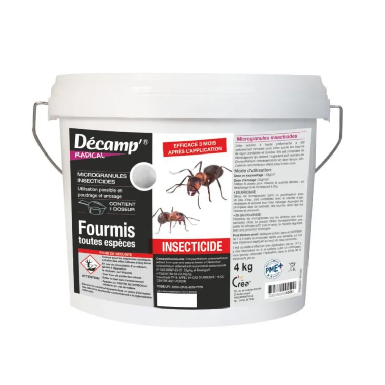 Outlet DECAMP Anti-fourmis en micro-granules en seau Décamp - 4 kg