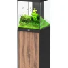 New AQUATLANTIS Aquarium avec meuble en bois coloris noir Tower 163 - 49,9 x 50,1 x 65,4 cm