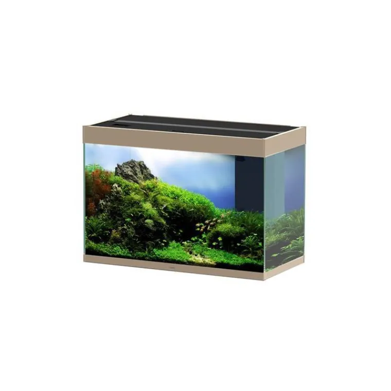 CIANO Aquarium coloris gris Émotions Pro 80 Mystic 142 L – 81,2 x 40,2 x 56 cm
