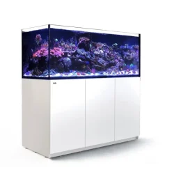 New RED SEA Aquarium eau de mer avec un meuble coloris blanc Reefer™ XXL 625 - 150 x 65 x 148 cm