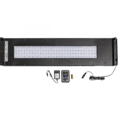 Outlet BLUE CORAL Aquarium noir avec couvercle éclairé et télécommande - SUPERFISH Home 80/85 - 80 cm