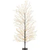Outlet KAEMINGK Arbre lumineux noir à 1350 micro-LED blanc orangé pour extérieur - 150 cm