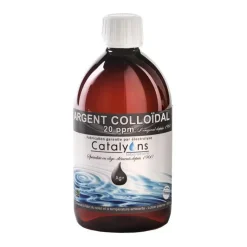 New CATALYONS Argent colloïdal dosé à 20 mg/litre en flacon de 500 ml