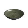 Discount AMEFA Assiette à salade et pâtes en grès Hypnose coloris vert et noir - Ø 19 cm