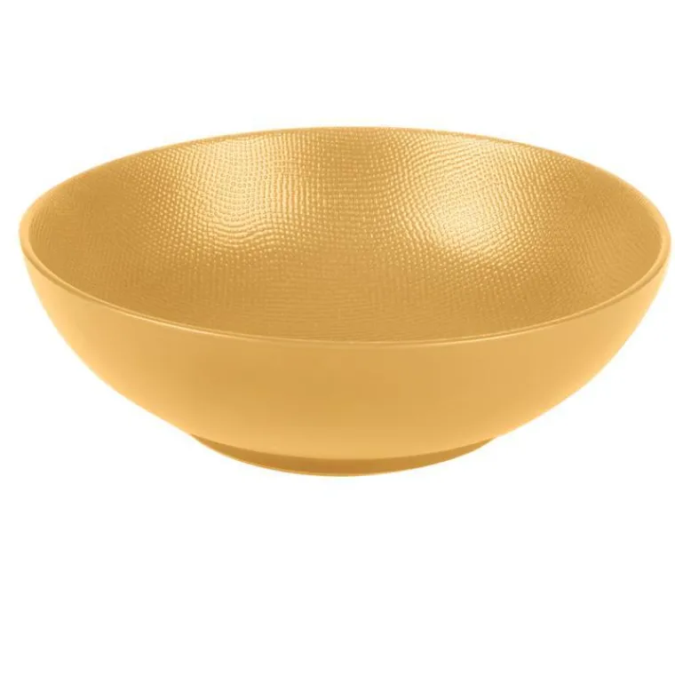 Online Assiette calotte coloris jaune en grès Vésuvio - Ø 19 cm