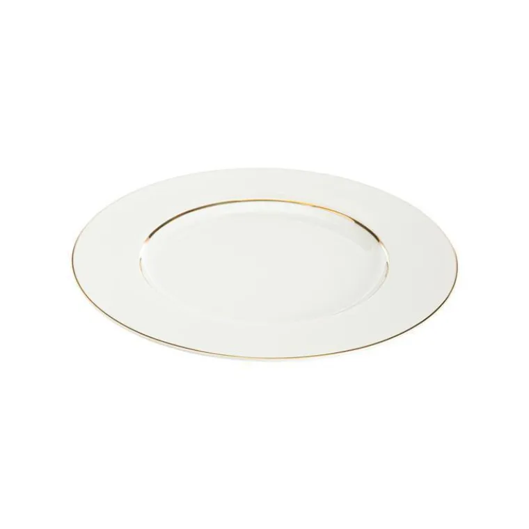 Discount BASTIDE Assiette plate en porcelaine blanche Victoria - Ø 27 cm
