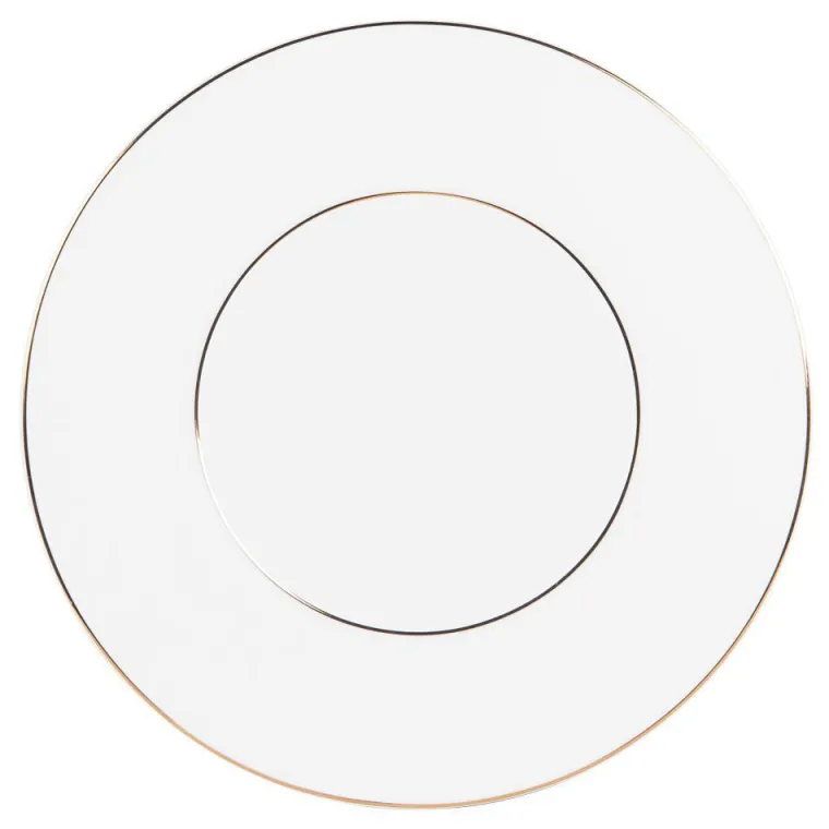 Discount BASTIDE Assiette plate en porcelaine blanche Victoria - Ø 27 cm