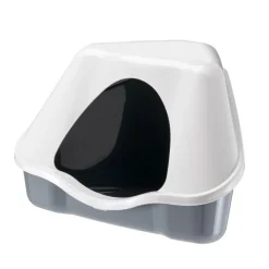 Outlet FERPLAST Bac à litière pour lapin nain coloris rouge Nora – 41 x 41 x 33 cm