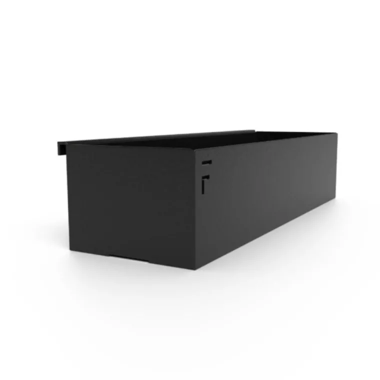 FORGE ADOUR Bac de rangement noir - 30 x 8,6 x 6 cm