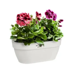 Sale ELHO Bac mural en plastique recyclé blanc Soie Vibia Campana - 35 x 16,2 x 14,8 cm