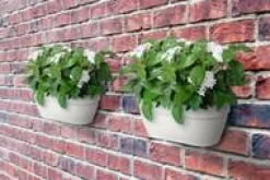 Sale ELHO Bac mural en plastique recyclé blanc Soie Vibia Campana - 35 x 16,2 x 14,8 cm