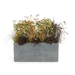 Best MICA DÉCORATIONS Bac rectangle Stream XXL coloris anthracite 112x54x50 cm