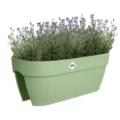 Outlet ELHO Balconnière en polypropylène vert pistache Vibia Campana Flower Bridge - 59 x 26 x 22 cm