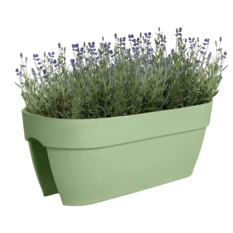 Outlet ELHO Balconnière en polypropylène vert pistache Vibia Campana Flower Bridge - 59 x 26 x 22 cm