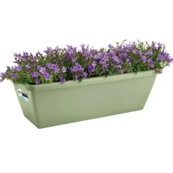 Best ELHO Balconnière en polypropylène vert pistache Barcelona - 39,5 x 19 x 16 cm