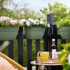 Discount ELHO Balconnière Vibia Campana easy hanger small vert - 20,5 x 24,1 cm