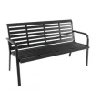 Outlet CREADOR Banc de jardin 3 places en aluminium, anthracite - MARTA
