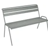 Clearance FERMOB Banc Monceau coloris gris en acier - 116 x 60 cm