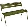 Sale FERMOB Banc Monceau coloris vert en acier - 116 x 60 cm