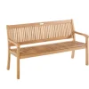 New Banc Séquoïa coloris beige en bois - 158 x 88 x 65 cm