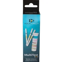 Discount BLUE CORAL Bandelettes de test d'eau 6 en 1, AQUA DELLA Multi test - 50 unités