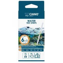 Clearance BLUE CORAL Bandes de test d'eau 6-en-1, CIANO - kit d'analyse rapide et précis