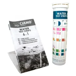 Clearance BLUE CORAL Bandes de test d'eau 6-en-1, CIANO - kit d'analyse rapide et précis