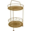 Outlet FERMOB Bar portatif Montmartre coloris marron en acier - Ø 40 cm x 40 cm