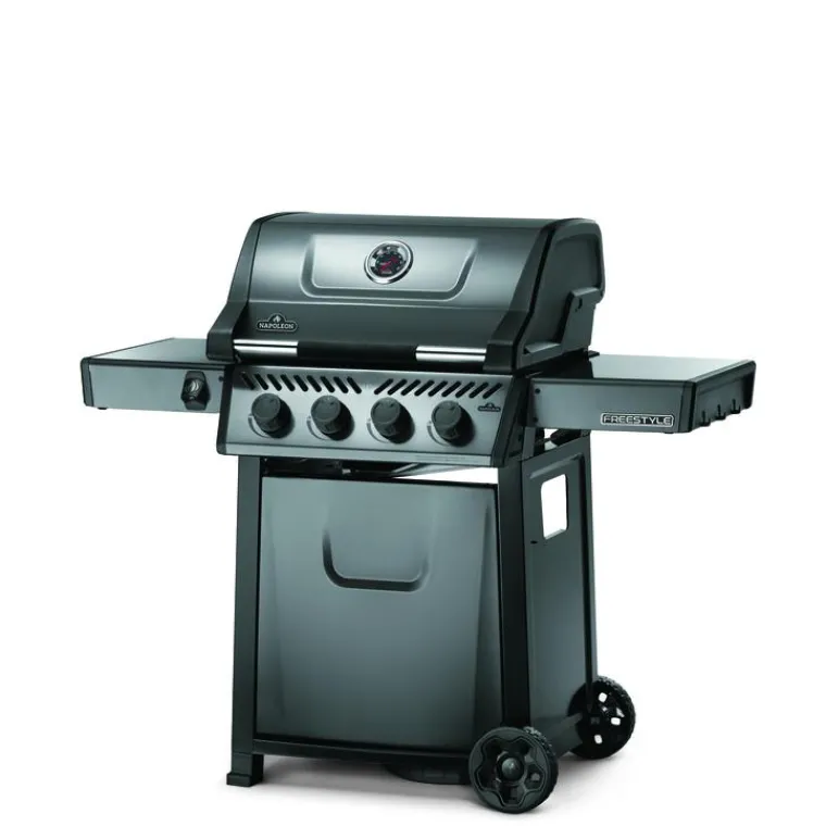 NAPOLÉON Barbecue à gaz 4 brûleurs coloris gris Freestyle Napoléon - 132 x 64 x 116 cm