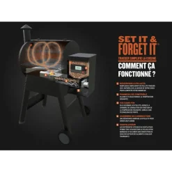 Online TRAEGER Barbecue électrique à pellets noir modèle IronWood 650 - 115 x 68 x 122 cm