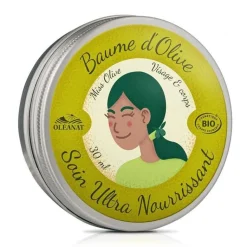 Hot OLÉANAT Baume d'huile d'olive bio. Le pot de 30 ml