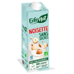 Hot EVERNAT Boisson végétale noisette sans sucre bio - 1 L