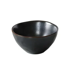 Outlet AMEFA Bol déjeuner en grès réactif gris anthracite Médard de Noblat collection Vertigo Volcan - Ø 15,5 cm