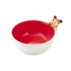 Discount AMEFA Bol en grès rouge Médard de Noblat collection Miam Cerf 3D - Ø 15,7 cm