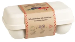 Discount AH TABLE Boîte de 6 oeufs Coquille Naturel coloris beige ! - 140 g