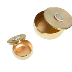 Sale CADES DESIGN Boîte en métal doré Précieuse petit modèle