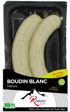 Clearance ROSTAIN Boudin blanc nature bio x 2 - 200 g