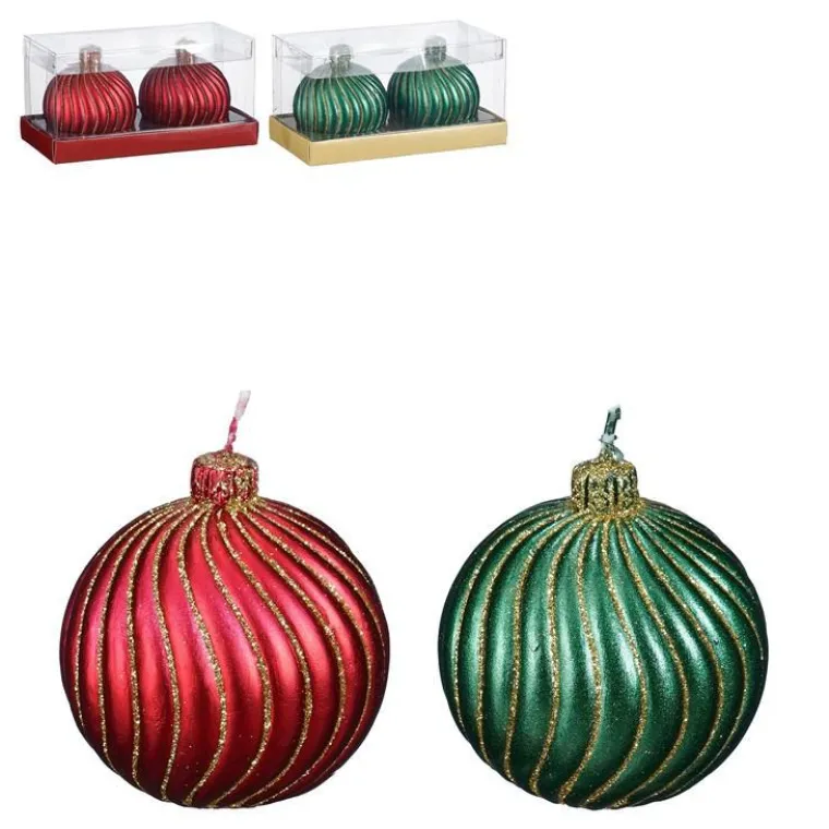 Online EDELMAN Bougie colorée forme boule x 2 - Ø 6 x H 6 cm