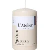 Hot L'ATELIER DENIS Bougie cylindrique taille S ivoire parfum crème glacée L’Atelier de Denis - Ø 6,8 x H 11 cm