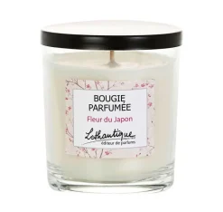 Discount LOTHANTIQUE Bougie parfumée blanche en pot de verre Fleur du Japon - 160 g
