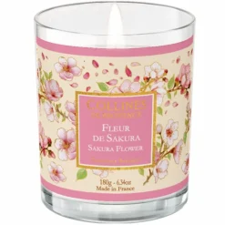 Online COLLINES DE PROVENCE Bougie parfumée collection Estivale senteur Fleur de Sakura - 180 g