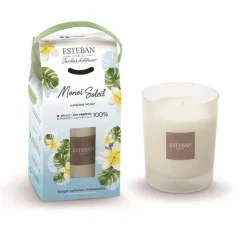 ESTEBAN PARIS Bougie parfumée initiale Esteban senteur Monoï soleil - 180 g