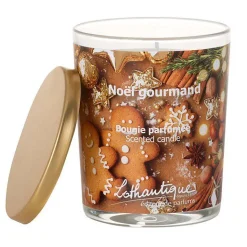 LOTHANTIQUE Bougie parfumée Noël gourmand Senteur et Lumière - 160 g
