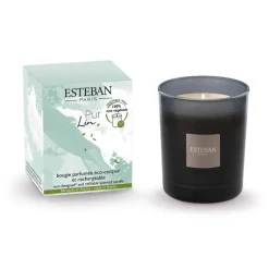 Discount ESTEBAN PARIS Bougie parfumée rechargeable Initiale Pur Lin Esteban - 180 g
