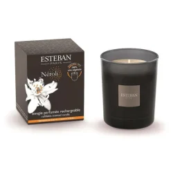 Hot ESTEBAN PARIS Bougie parfumée rechargeable Initiale Néroli Esteban - 180 g