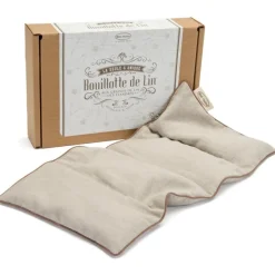 MILLE OREILLERS Bouillotte de lin aux graines de lin des Flandres La seule et unique - 20 x 40 cm